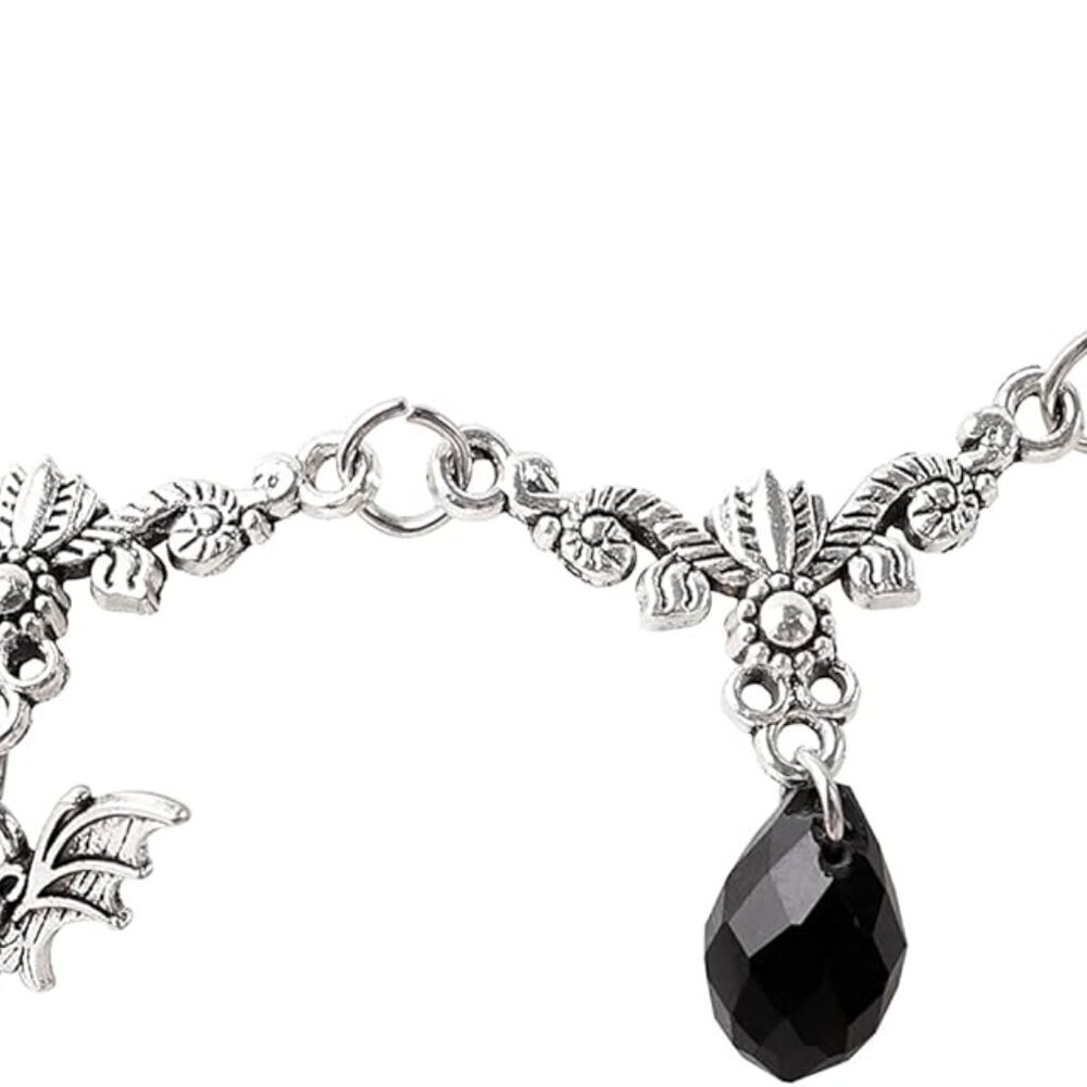 Gothic Bat Choker Necklace Zinc Victorian Vampire Halloween Gift Women